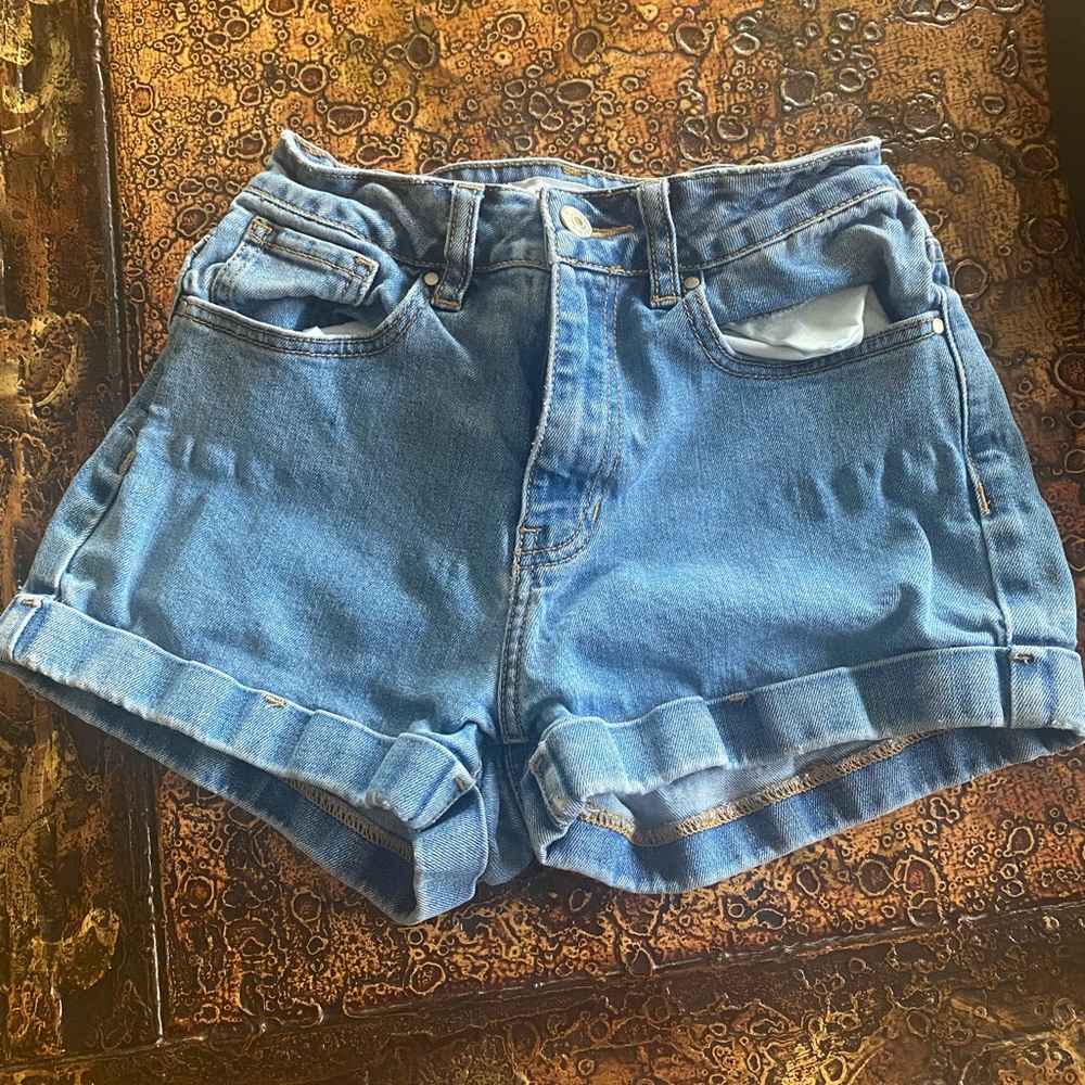 Pacsun Blue Jean Cuffed Shorts